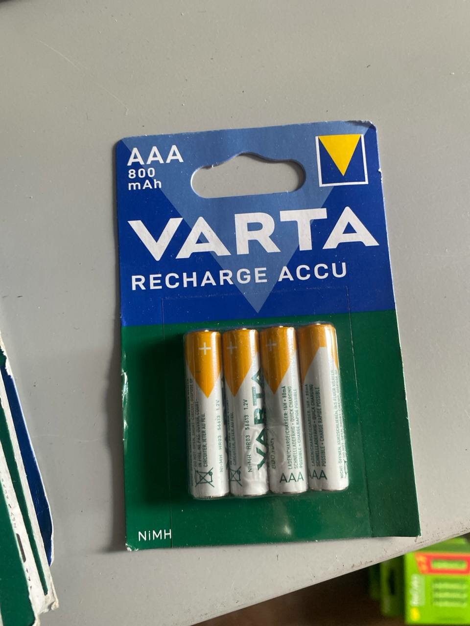 Аккумуляторы VARTA AAA 800 BL4