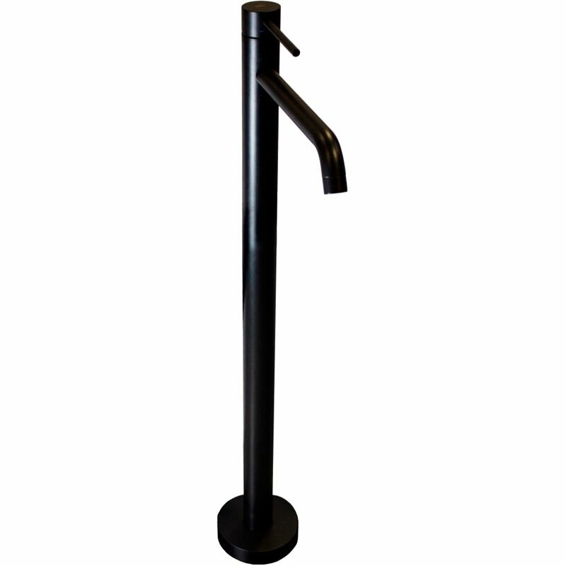 Смеситель для раковины на кухню и ванную / кран для умывальника Paffoni Light LIG031NO Черный матовый