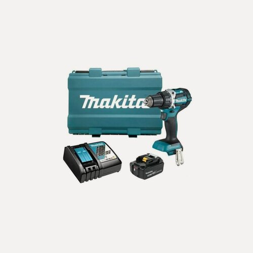 Изображение товара Аккумуляторная дрель-шуруповерт Makita DDF484RT 18в LXT (1акк. 5Ач, З/У, кейс)