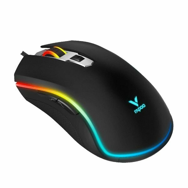 Мышь Rapoo "V25S", оптическая, 7000dpi, RGB-подсветка, USB Type-A — фото 1