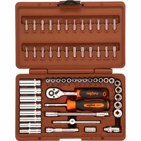 Набор универсального инструмента OMBRA 1/4"DR (57 предм.) OMT57S