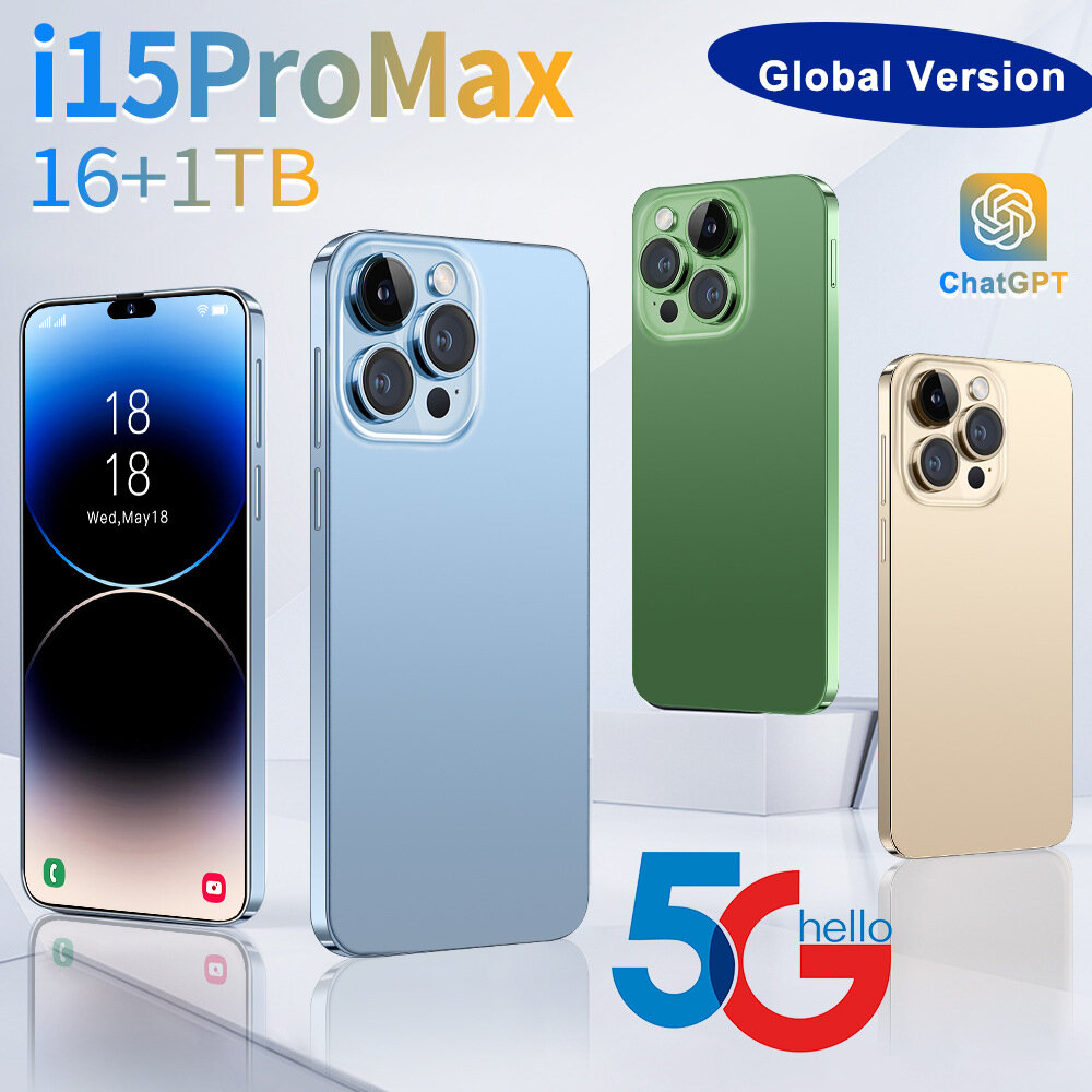 Смартфон Promax i15, 7.3", 2+16G, Android, 8Мп, голубой — фото 1