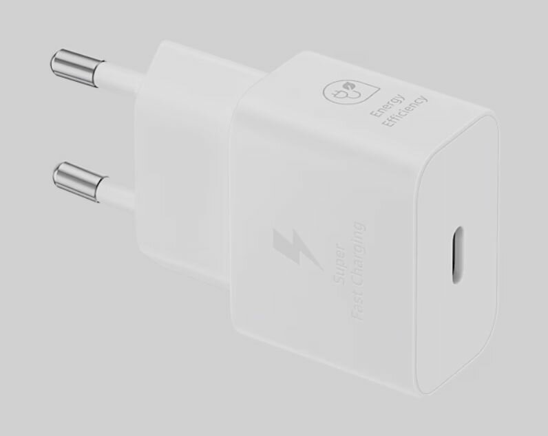 Сетевое зарядное устройство Samsung USB Type-C, адаптер для быстрой зарядки, 25 Вт (EP-T2510), белый — фото 1