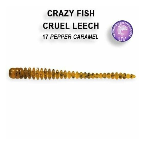 Силиконовые приманки Crazy Fish Cruel Leech 2.2