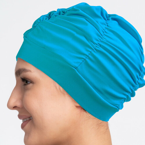 Тканевая шапочка для плавания бассейна SwimRoom Womens cap цвет голубой 425₽