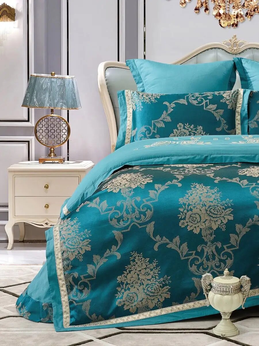 Постельное белье евро жаккард La collection du Louvre