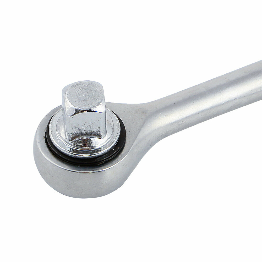 Трещоточный ключ 1/2 адаптер для торцевых головок, ребристая рукоятка, Ермак — фото 1