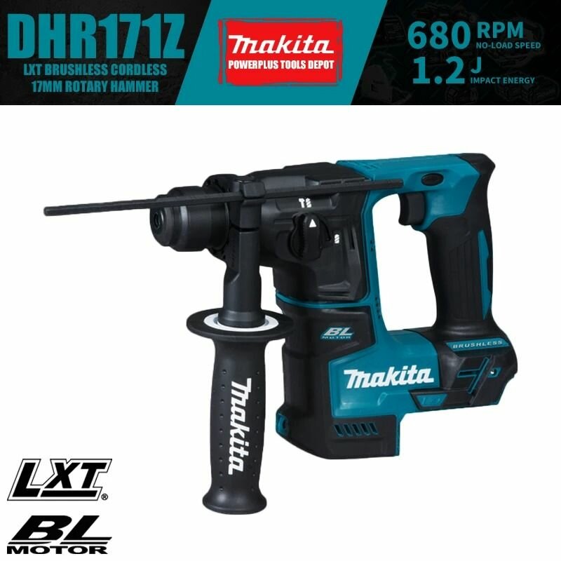 Makita DHR171Z 18 В LXT Бесщеточный аккумуляторный 17-мм роторный молоток-SDS-Plus