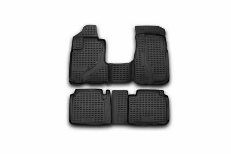 Коврики салона Element HONDA CR-V 2002-2006 полиуретановые черные 4 шт. - фото №1