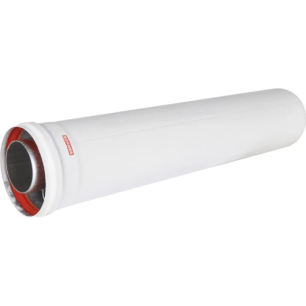 Коаксильный раструбный удлинитель дымохода ROMMER 60/100 l 500 RCA-6010-000500 RG0091CSP6HMAG