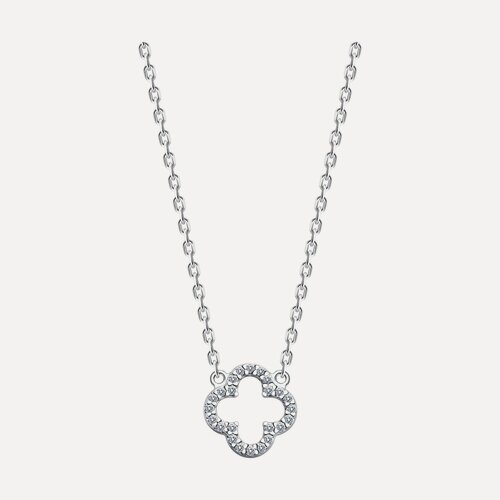 Изображение товара Колье, серебро, 925 проба, родирование, фианит