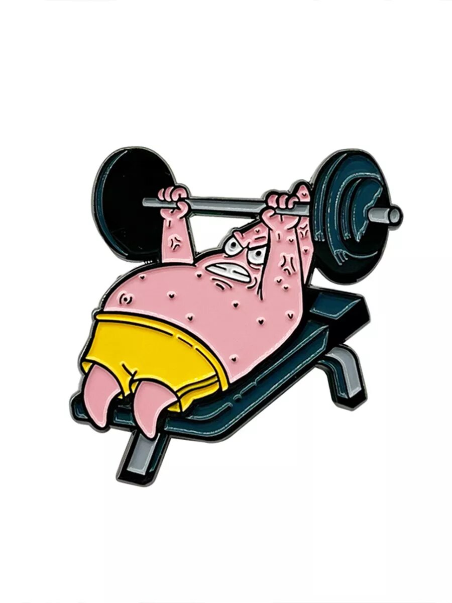 Металлический значок на рюкзак Gym Patrik — фото 1