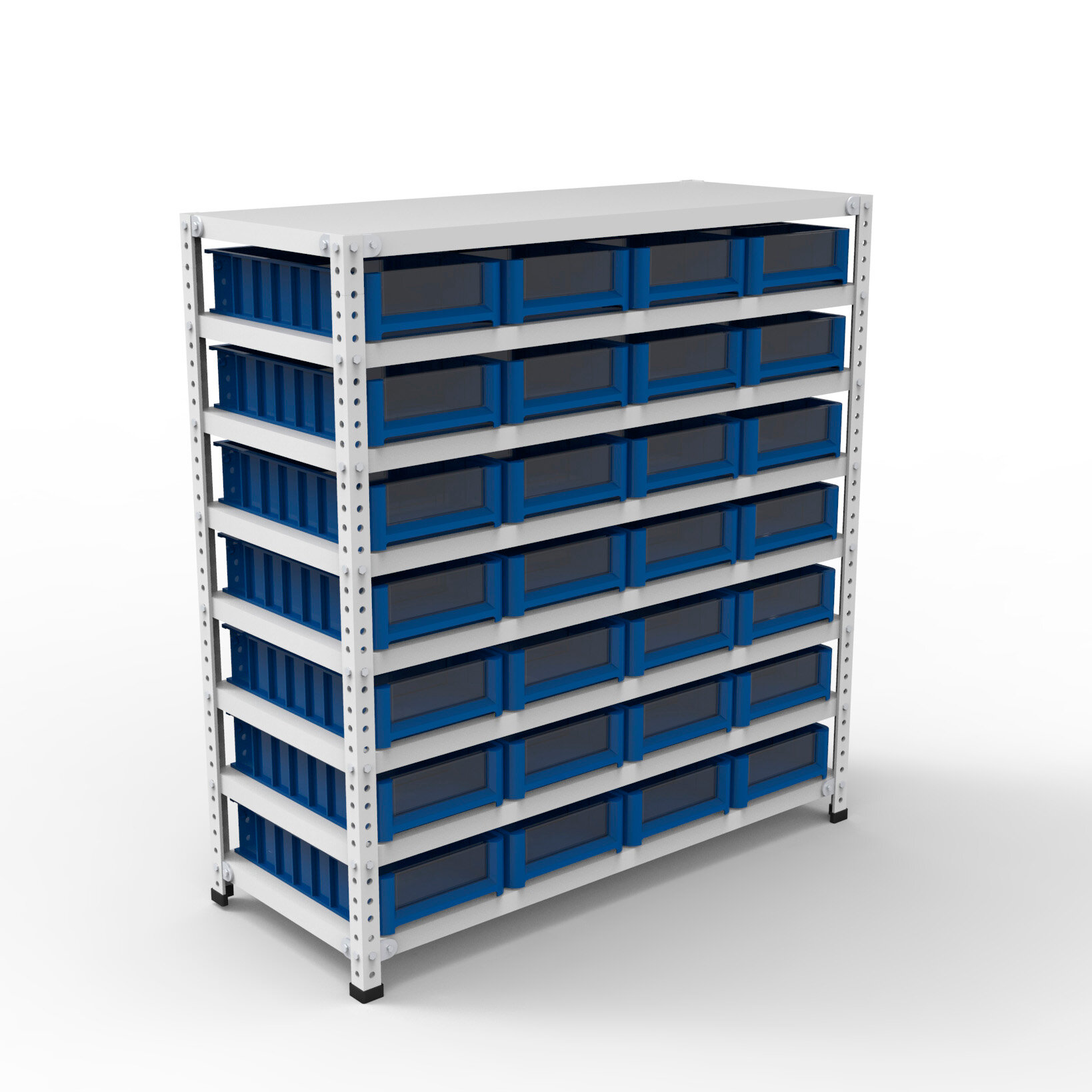 Стеллаж Optimus-box 1000х1000х400 с контейнерами SK 4209