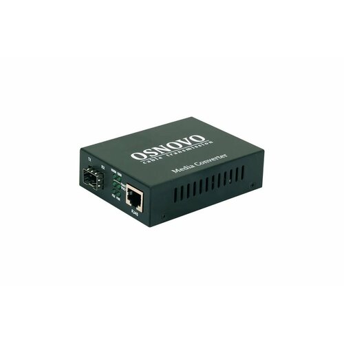 OSNOVO OMC-1000-11X Медиаконвертер Gigabit Ethernet 1xRJ45 1xSFP sct1276 3963₽
