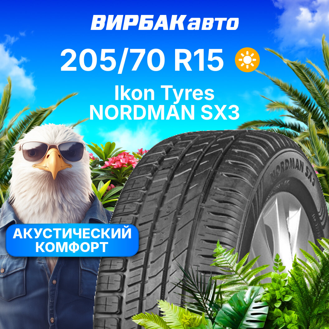 Летние шины Ikon Nordman SX3 205/70R15 96T