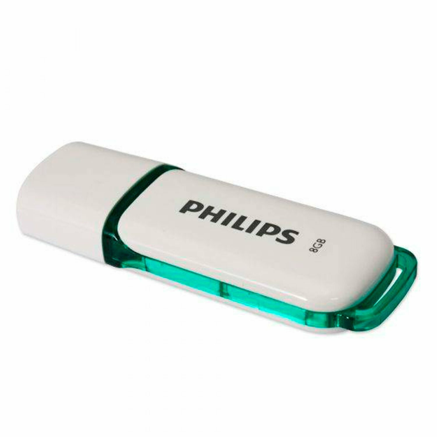 Флеш-диск 8GB PHILIPS SNOW, разъем USB 2.0, зеленый, FM08FD70B/97