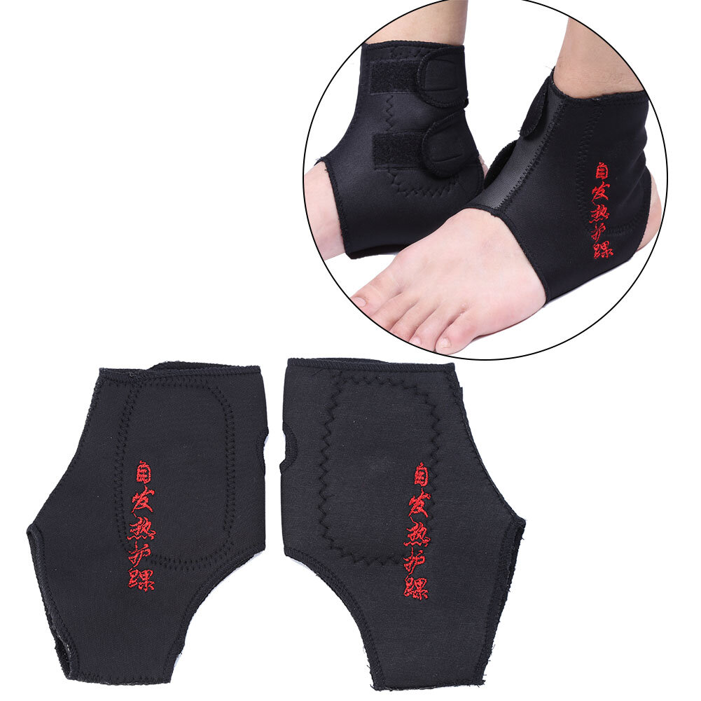 Изображение Ankle Wrap, Infrared Negative Ion Nylon Brace, Black Tourmaline for Reduce Fatigue Effect of Sleep