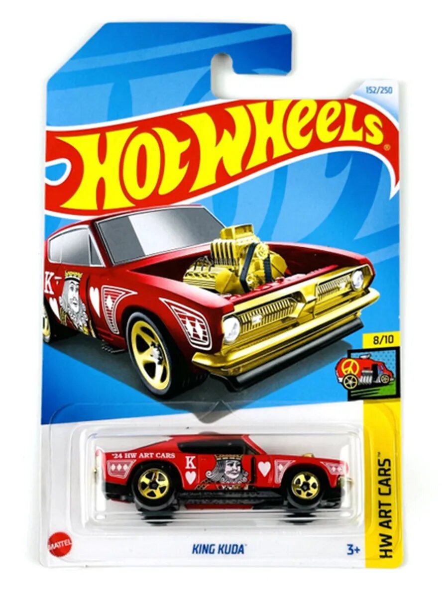 HTD73 Hot Wheels машинка металлическая игрушка коллекционная масштабная модель King Kuda Кейс 2024