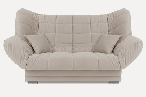 Изображение товара Диван Сток Диванов Марко, молочный велюр, механизм клик-кляк, съёмный чехол