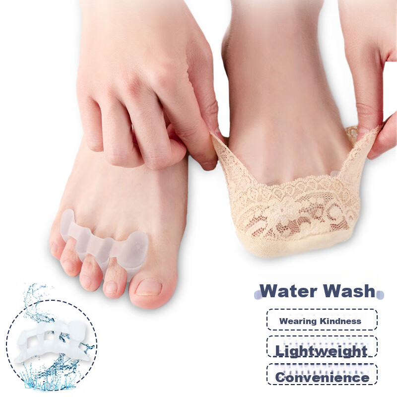Изображение Barbenny Japanese Brand Thumb And Toe Corrector, Medical-Grade, for Bunion And Cross-Toe Correction, Wearable with Shoes