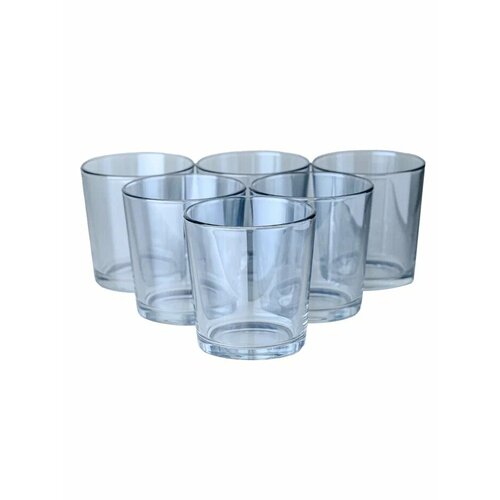 Стеклянны стаканы радуга широкие Голубое небо