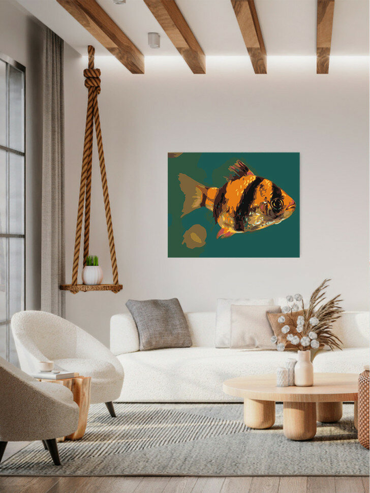 Картина по номерам "Полосатая рыбка" — фото 1