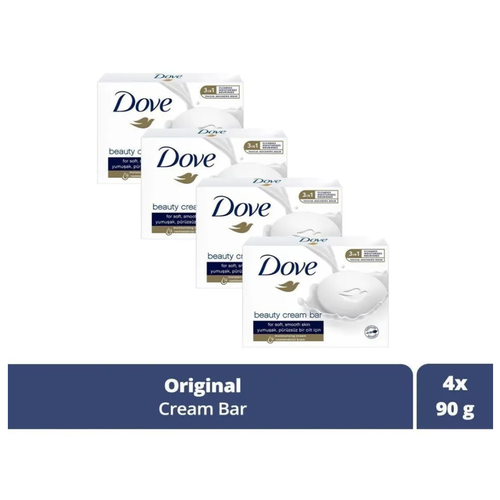 фото Dove крем-мыло твердое красота и уход (original beauty cream bar) 4шт х 90 гр.