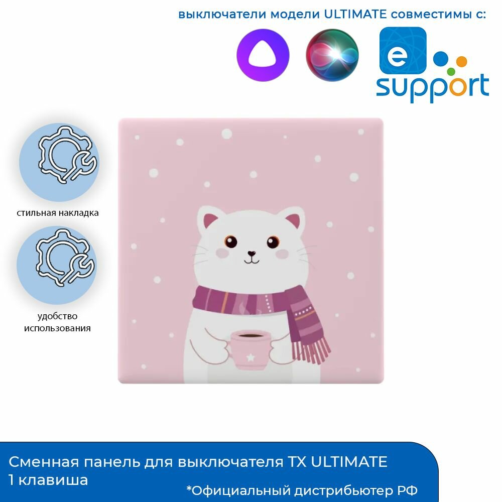 Панель для выключателя Sonoff TX ULTIMATE T5-1C-86 - cartoon