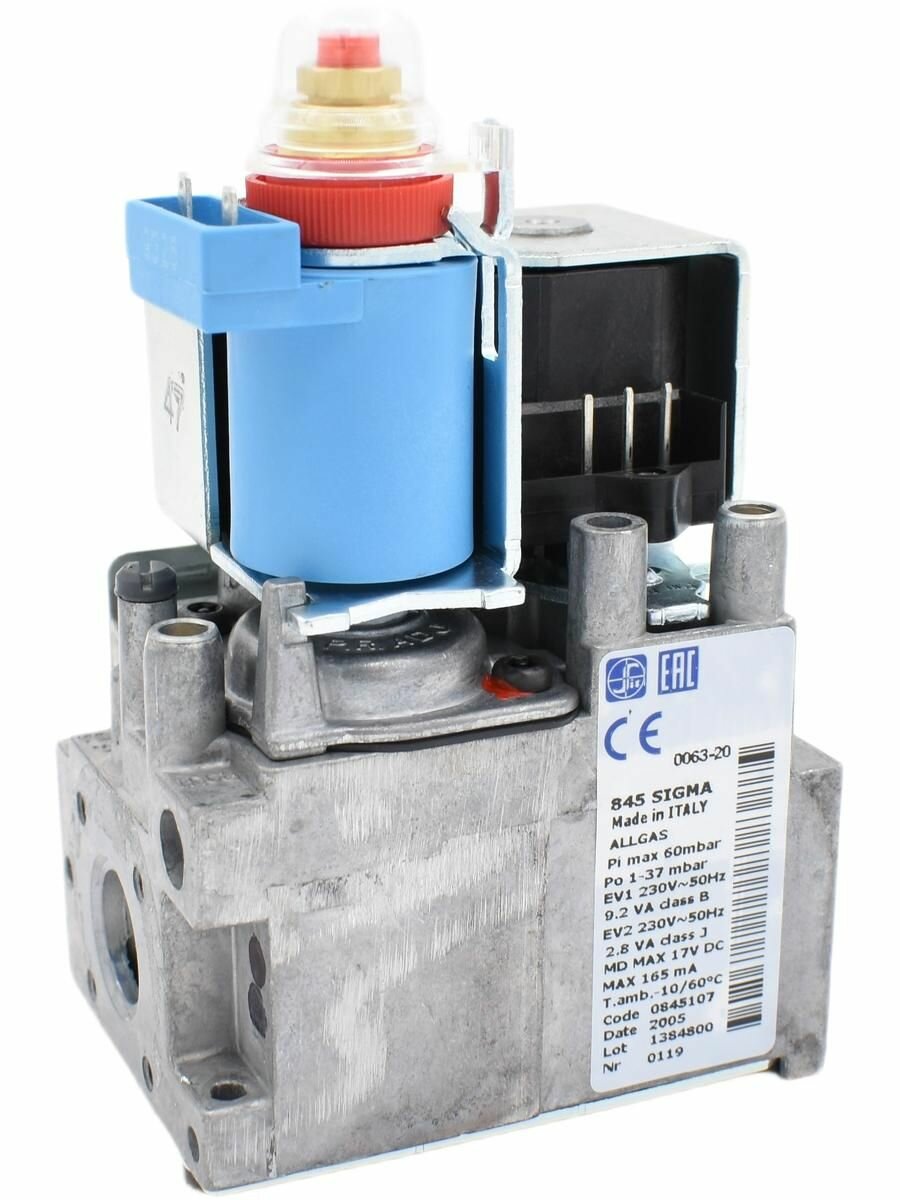 Газовый клапан SIT 845 0845107 для Ariston, Chaffoteaux (65104254)