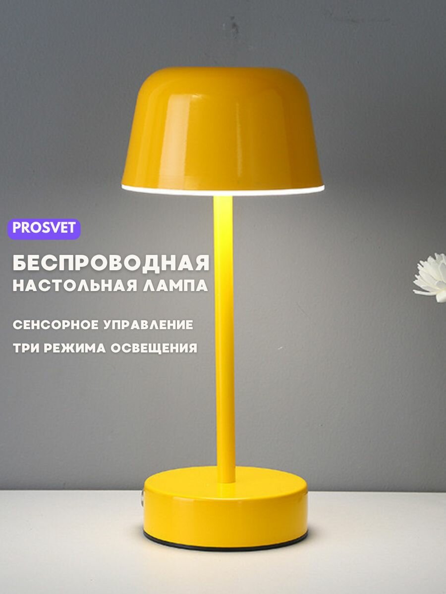 Стильная сенсорная настольная лампа для современного интерьера, 3 режима света