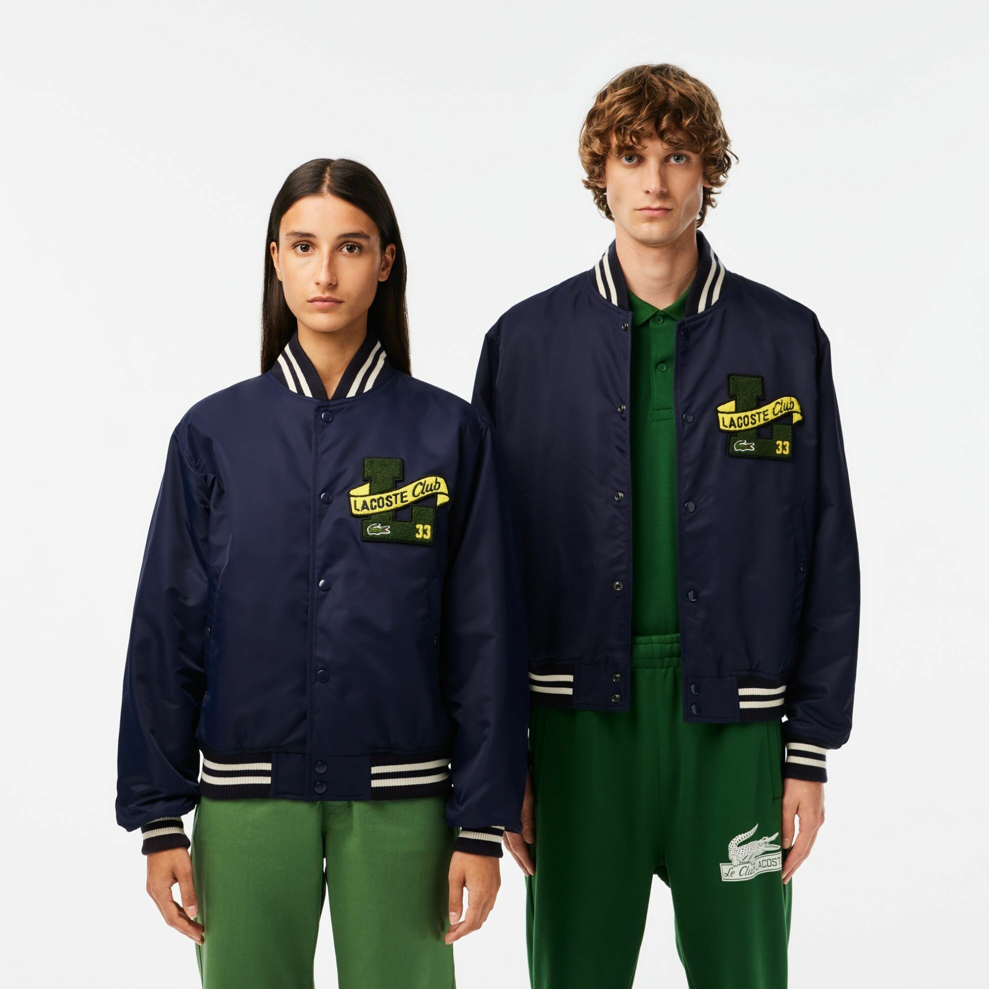 Бомбер LACOSTE Весна-лето 2025, размер XL, темно-синий