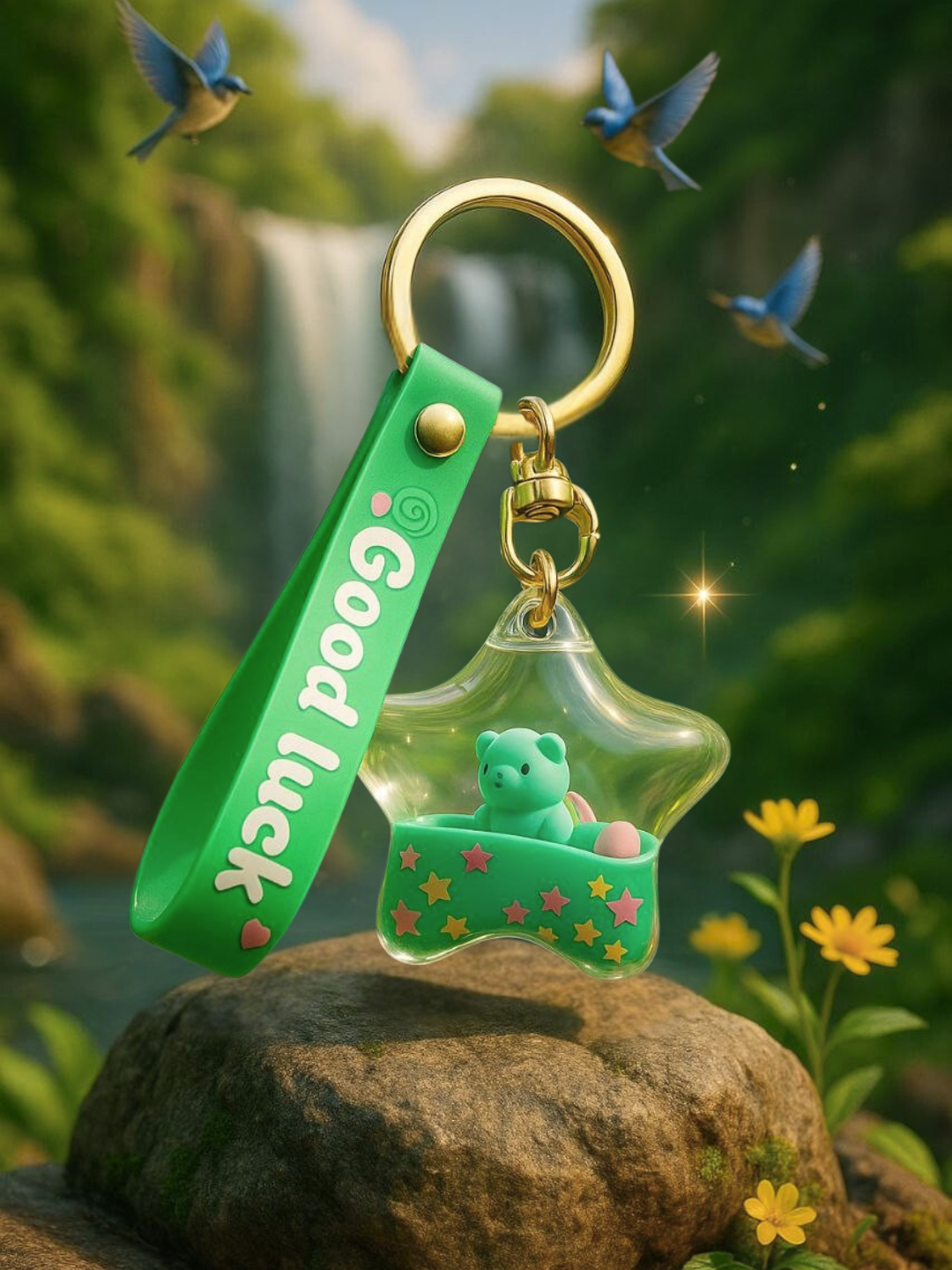 Бирка для ключей, green