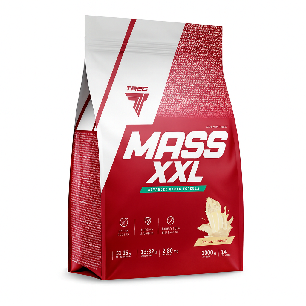 Гейнер для набора мышечной массы Trec Nutrition Mass XXL, 1000 г, вкус: ваниль