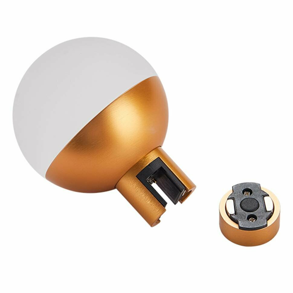 ST LUCE ST815.206.05 Магнитный трековый светильник FARM Золотистый LED 1*5W 3000K 89Lm Ra90 120 IP20 D75xH10 FARM