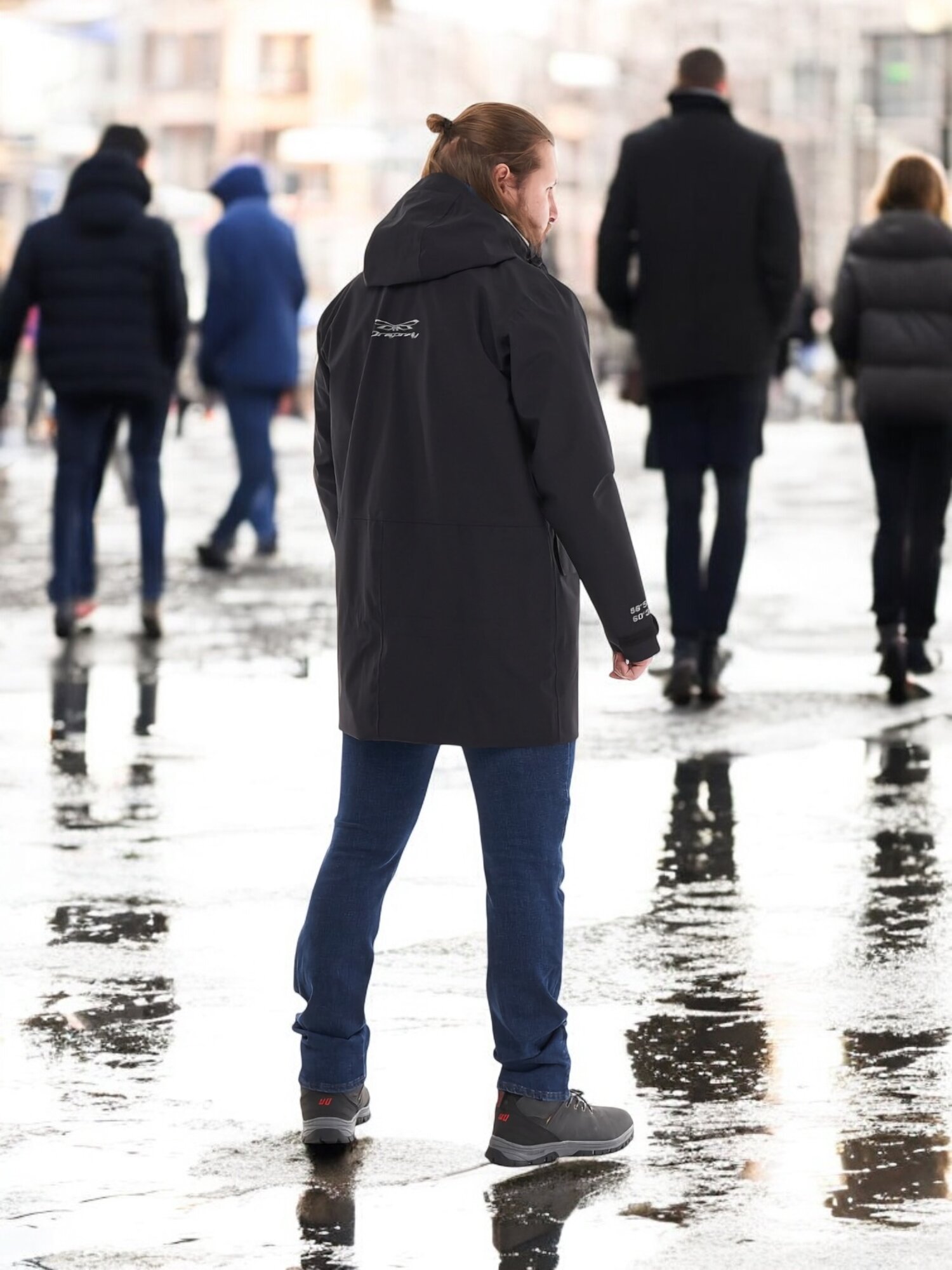 Плащ-дождевик Dragonfly Raincoat 2.0 2024, размер M, black — фото 1