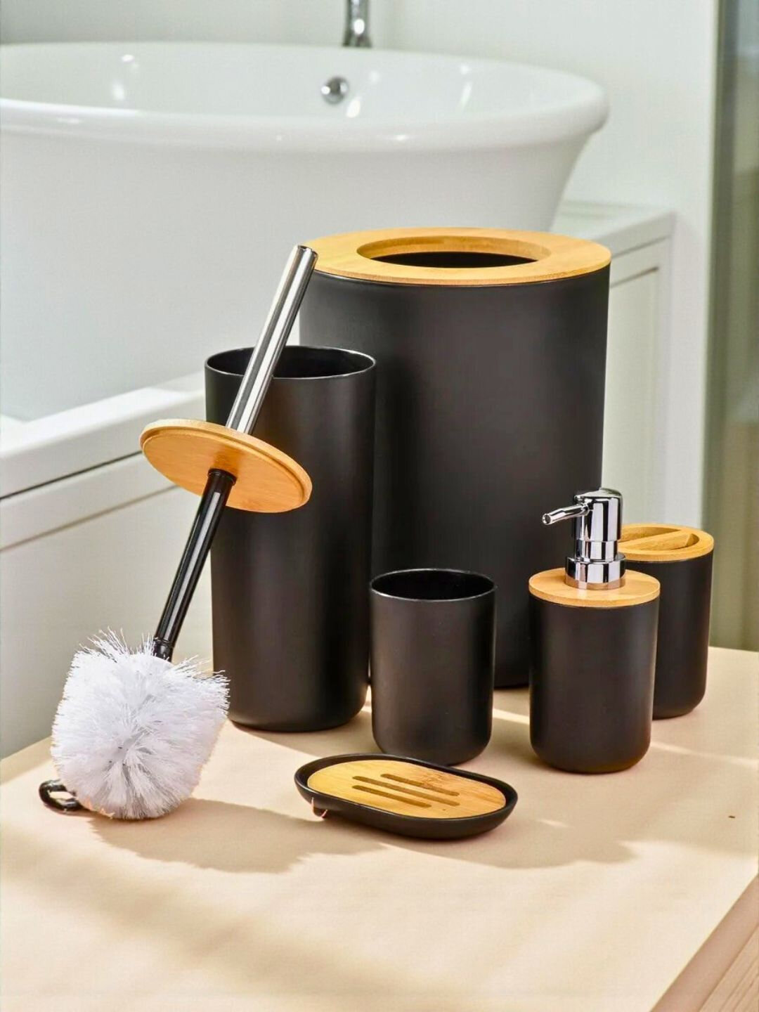 Набор для ванной комнаты, 6 предметов — фото 1