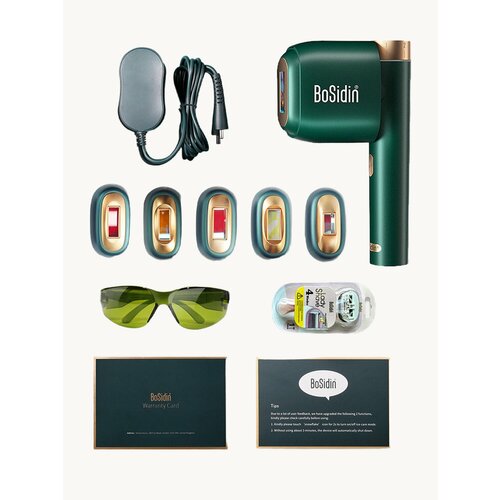 Bosidin Pro IPL фотоэпилятор для удаления волос с охлаждением и омоложением кожи — купить, цена, характеристики