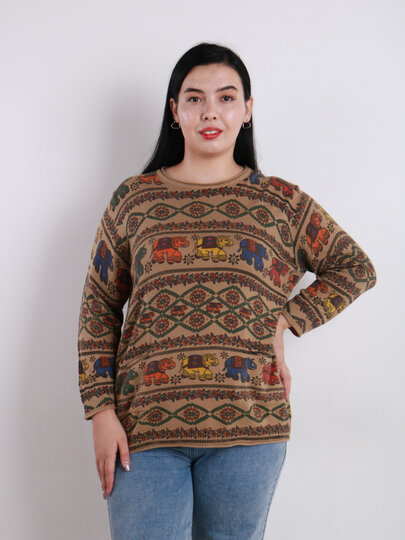 Свитер , размер OneSize, бежевы — фото 1