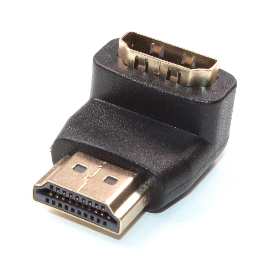 Переходник HDMI(M)-HDMI(F) ORIENT C472 (угловой), ORIENT