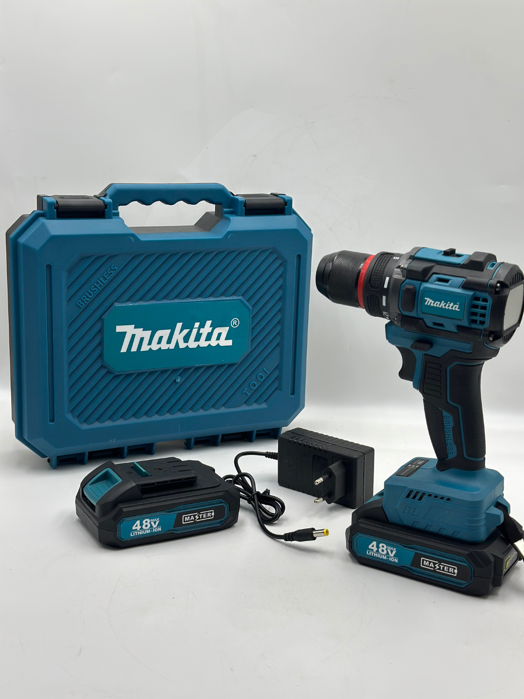 Аккумуляторная дрель Makita, бесщеточная 48В, 2 скорости — фото 1