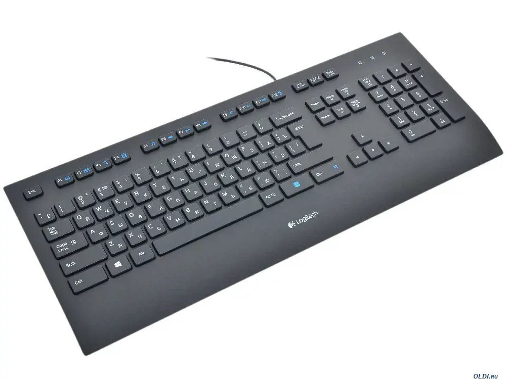 Клавиатура Logitech Corded Keyboard K280e USB Black