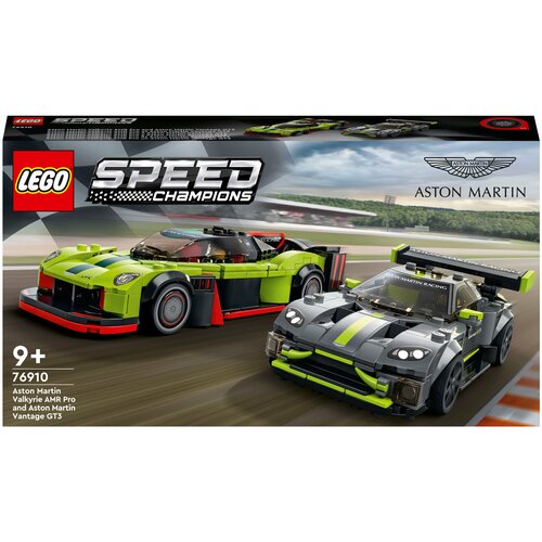 Конструктор LEGO Speed Champions 76910 Aston Martin Valkyrie AMR Pro и Aston Martin Vantage GT3, 592 дет. 1 36 aston martin vantage сплав литье под давлением модель автомобиля коллекция игрушек рождественский подарок офисное украшение для дома