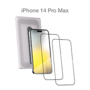 Защитное стекло с аппликатором COMMO (2 шт в комплекте) для Apple iPhone 14 Pro Max, прозрачное