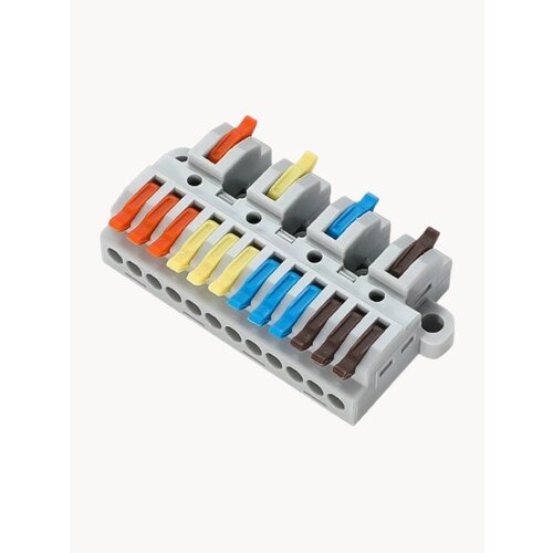 Клемма пружинная быстрозажимная СМК-222/4Р-1/3 (2 шт.)