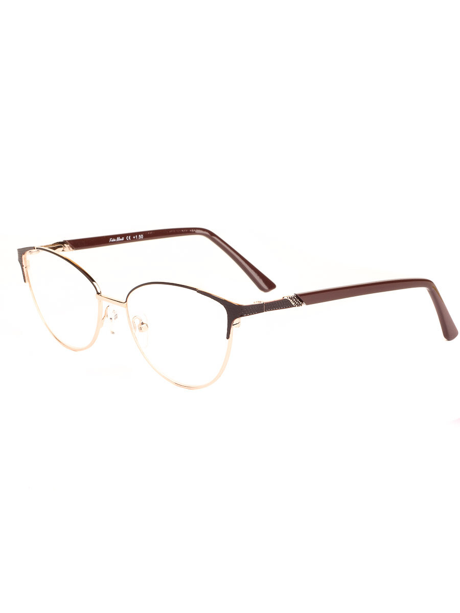 Готовые очки для зрения коричневые с диоптриями -2.50 футляр
