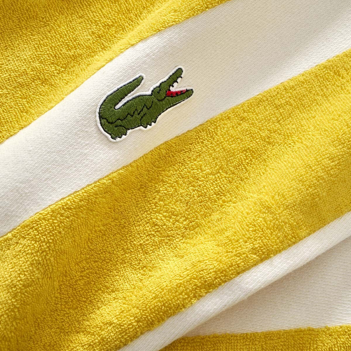 Полотенце Lacoste Casual Jaune 55x100 см - фотография № 6