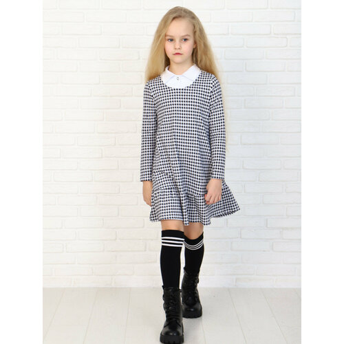 фото Платье милаша, размер 134, черный, серый