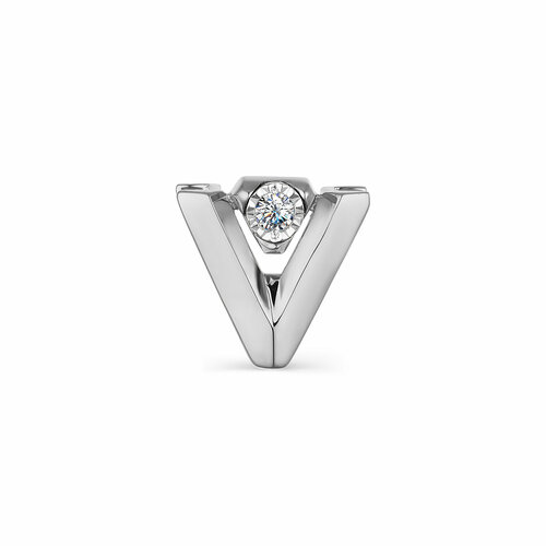 фото Подвеска diamant online, серебро, 925 проба, бриллиант