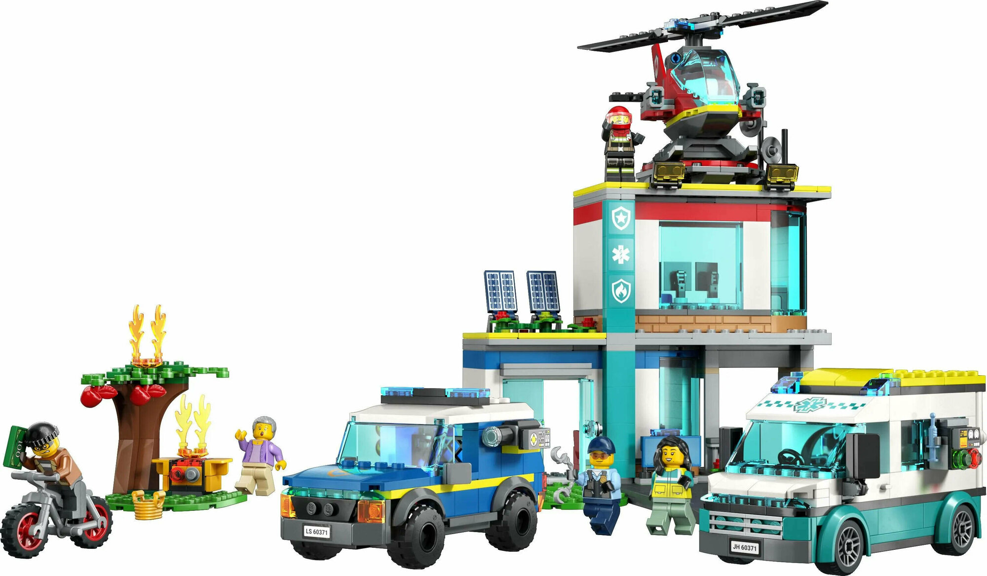 Конструктор LEGO City 60371 Штаб-квартира аварийных транспортных средств