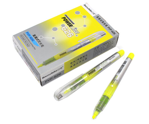 фото Маркер выделитель BX-3 "Флуоресцентный" Желтый, скошенный 1-3мм, с жидкими чернилами, в к/кор PVP-626 (12/864)